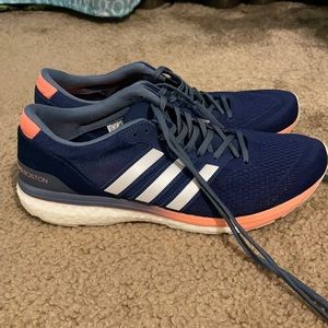 Adidas athletic shoes.